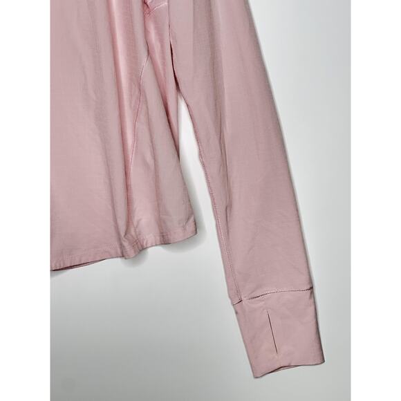 Lululemon Shirt Womens 8 Pink Running Stretch Thumbholes Athletic Workout - Picture 5 of 12